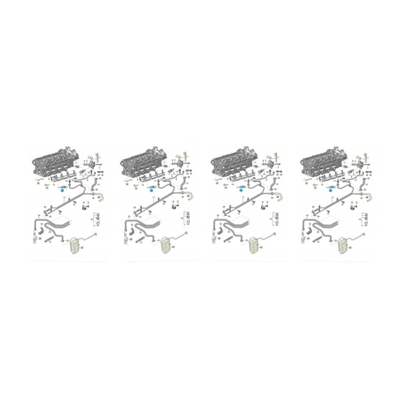 Sada 4 ks vstřikovačů 06F906036F — Audi A1